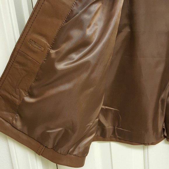 Brown Jones New York genuine leather jacket - Picture 6 of 8